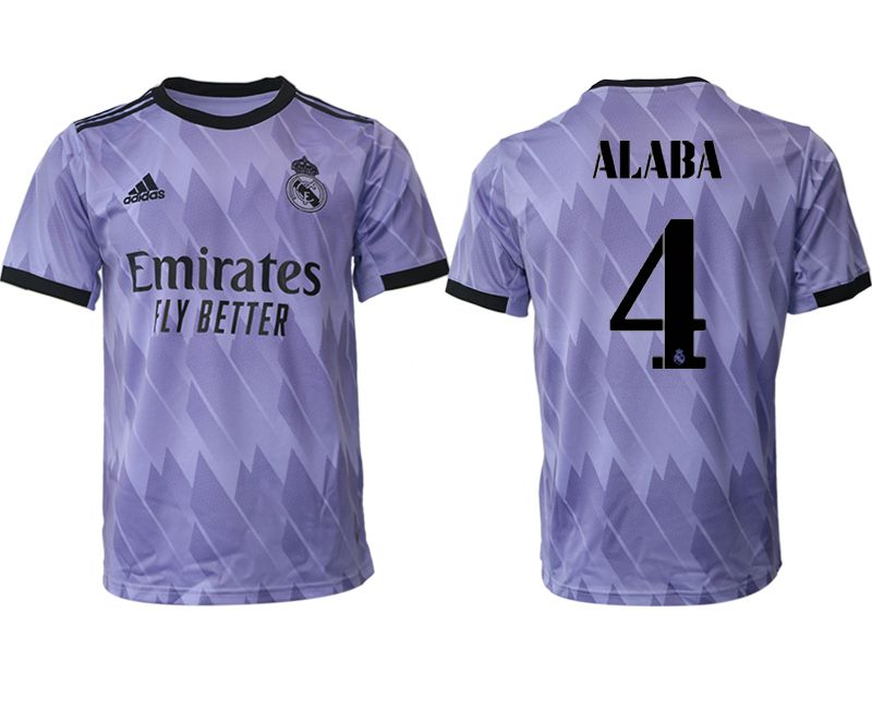 Men 2022-2023 Club Real Madrid away aaa version purple #4 Soccer Jersey